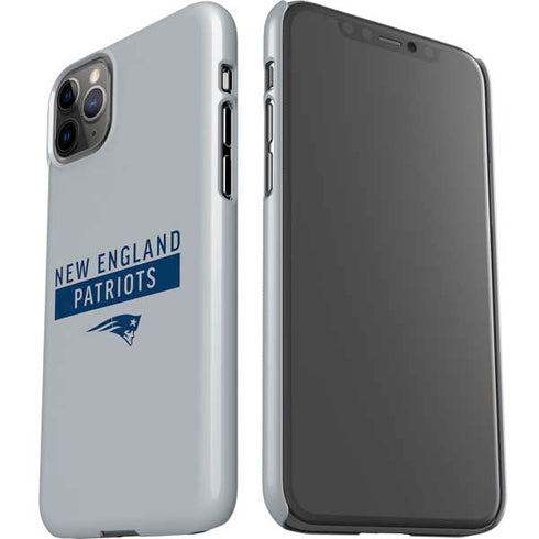 NFL New England Patriots Grey Performance Series iPhone 11 Pro Max Lite Case