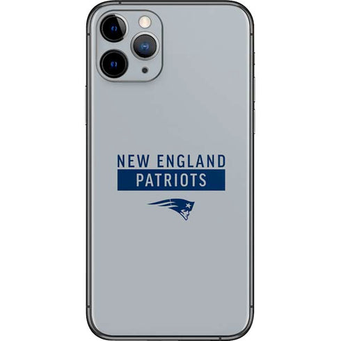 NFL New England Patriots Grey Performance Series iPhone 11 Pro Skin