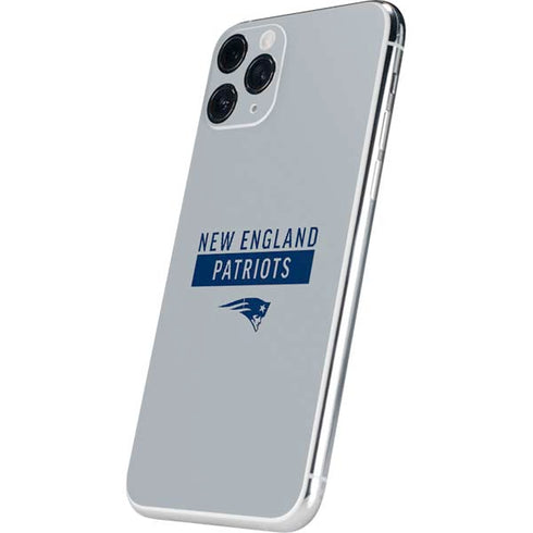 NFL New England Patriots Grey Performance Series iPhone 11 Pro Skin