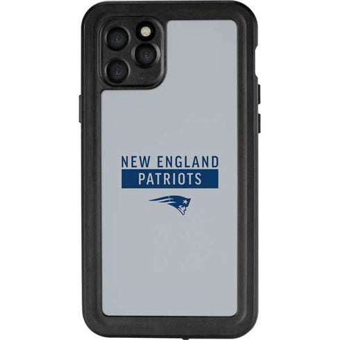 NFL New England Patriots Grey Performance Series iPhone 11 Pro Waterproof Case