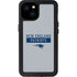 NFL New England Patriots Grey Performance Series iPhone 15 Plus Waterproof Case