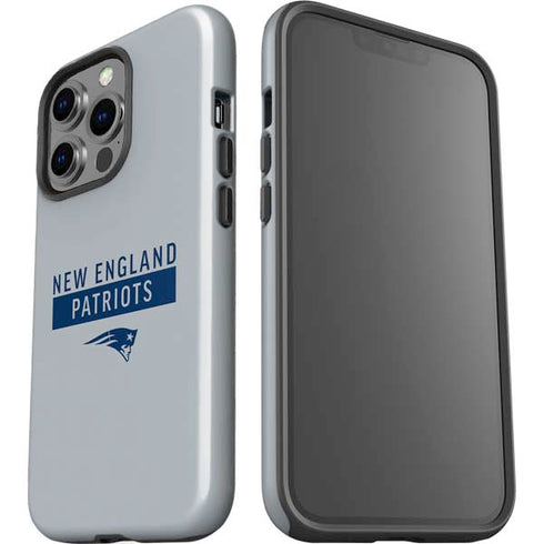 NFL New England Patriots Grey Performance Series iPhone 15 Pro Impact Case