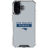 NFL New England Patriots Grey Performance Series iPhone 16 Clear Case