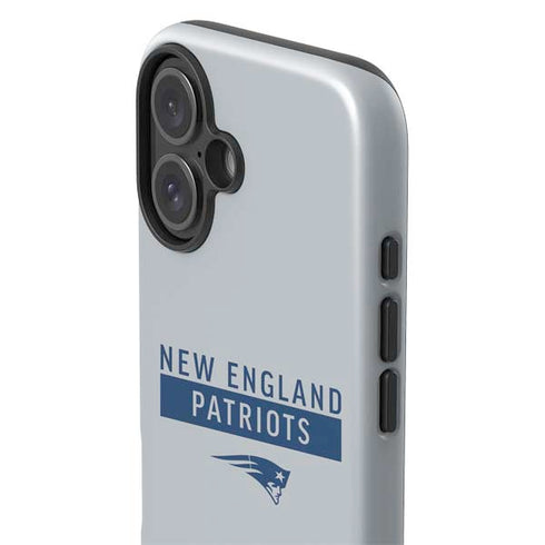 NFL New England Patriots Grey Performance Series iPhone 16 Impact Case