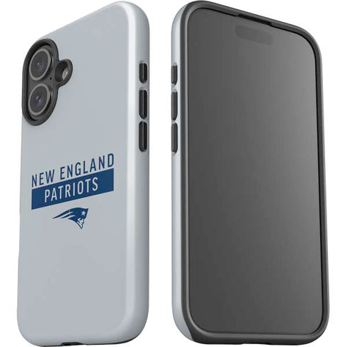 NFL New England Patriots Grey Performance Series iPhone 16 Impact Case