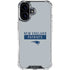 NFL New England Patriots Grey Performance Series iPhone 16 Plus Clear Case