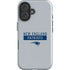 NFL New England Patriots Grey Performance Series iPhone 16 Plus Impact Case