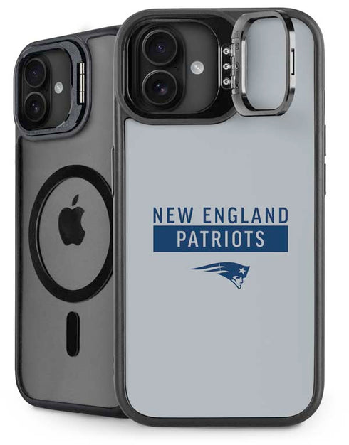 NFL New England Patriots Grey Performance Series iPhone 16 Plus Kickstand Case