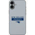 NFL New England Patriots Grey Performance Series iPhone 16 Plus Skin