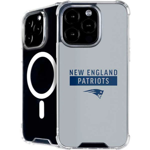 NFL New England Patriots Grey Performance Series iPhone 16 Pro Max MagSafe Case