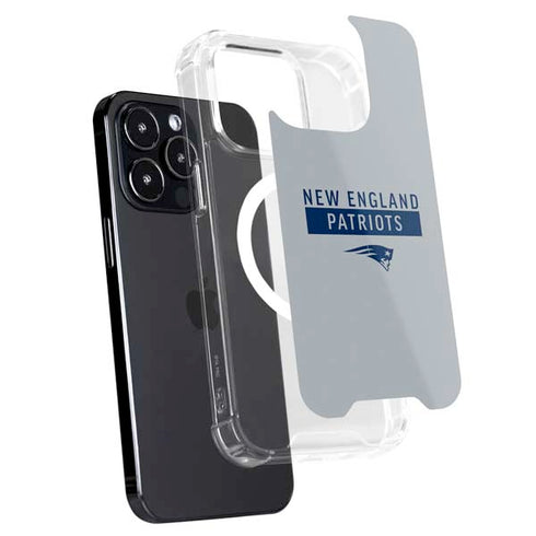 NFL New England Patriots Grey Performance Series iPhone 16 Pro Max MagSafe Case