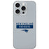 NFL New England Patriots Grey Performance Series iPhone 16 Pro Skin