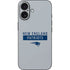 NFL New England Patriots Grey Performance Series iPhone 16 Skin