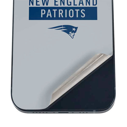 NFL New England Patriots Grey Performance Series iPhone 16 Skin