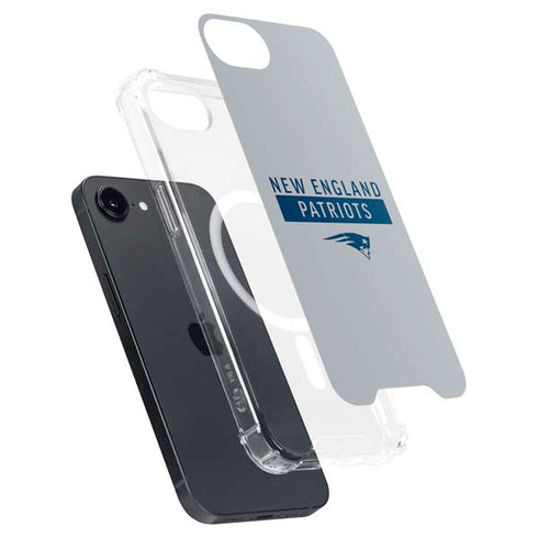 NFL New England Patriots Grey Performance Series iPhone 16e MagSafe Case