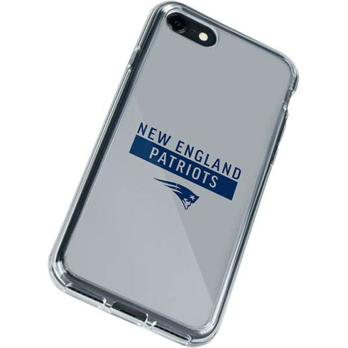 NFL New England Patriots Grey Performance Series iPhone SE (2nd & 3rd Gen) Clear Case