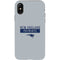 NFL New England Patriots Grey Performance Series iPhone X Pro Case