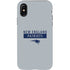 NFL New England Patriots Grey Performance Series iPhone X Pro Case