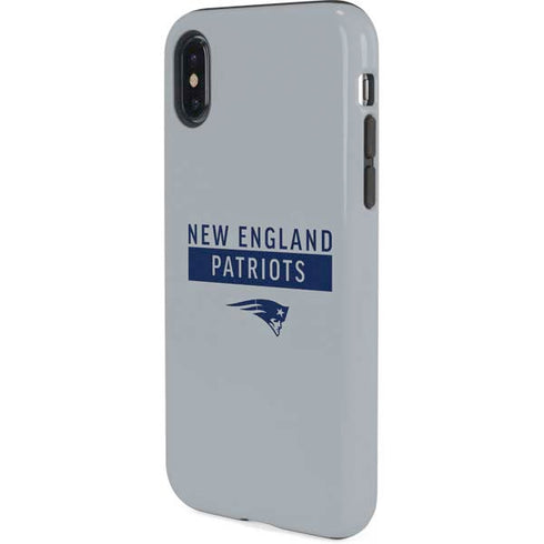 NFL New England Patriots Grey Performance Series iPhone X Pro Case