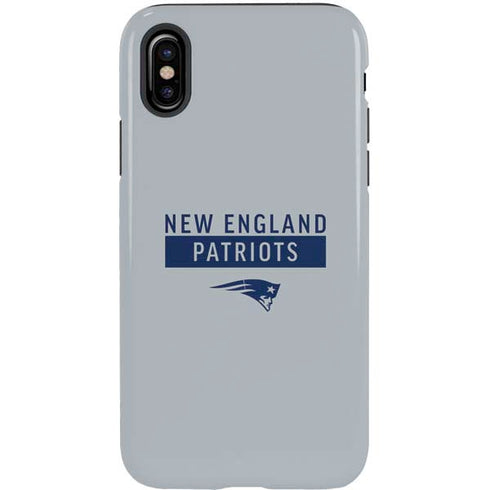 NFL New England Patriots Grey Performance Series iPhone XS Pro Case