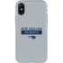 NFL New England Patriots Grey Performance Series iPhone XS Pro Case