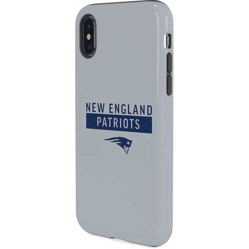 NFL New England Patriots Grey Performance Series iPhone XS Pro Case