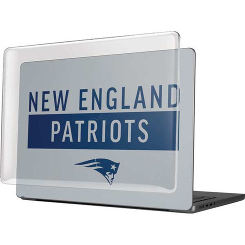 NFL New England Patriots Grey Performance Series MacBook Pro 14in (2021-24) Case plus Skin