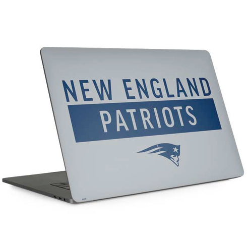 NFL New England Patriots Grey Performance Series MacBook Skins