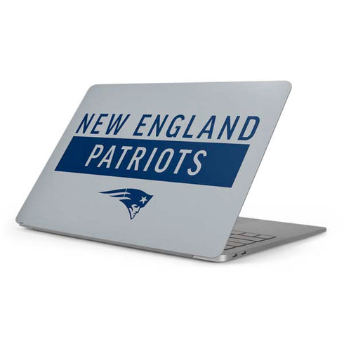 NFL New England Patriots Grey Performance Series Apple MacBook Pro 16-inch Skin