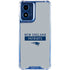 NFL New England Patriots Grey Performance Series Moto G 5G (2024) Clear Case