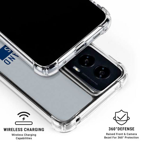 NFL New England Patriots Grey Performance Series Moto G Power 5G (2024) Clear Case