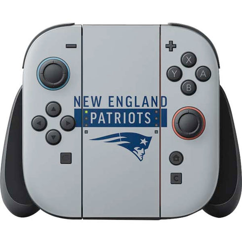 NFL New England Patriots Grey Performance Series Nintendo Skins