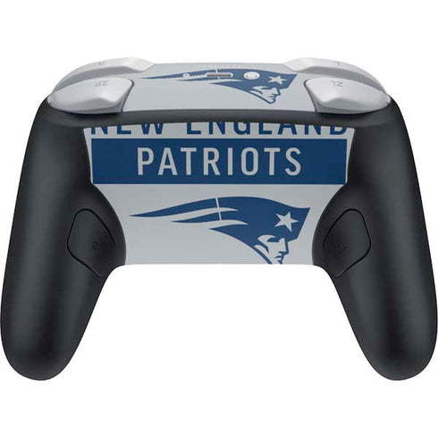 NFL New England Patriots Grey Performance Series Nintendo Switch 2 (2025) Pro Controller Skin
