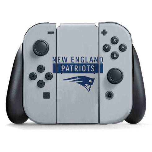 NFL New England Patriots Grey Performance Series Nintendo Skins
