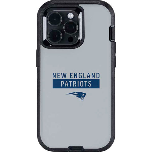 NFL New England Patriots Grey Performance Series Otterbox Defender iPhone Skin