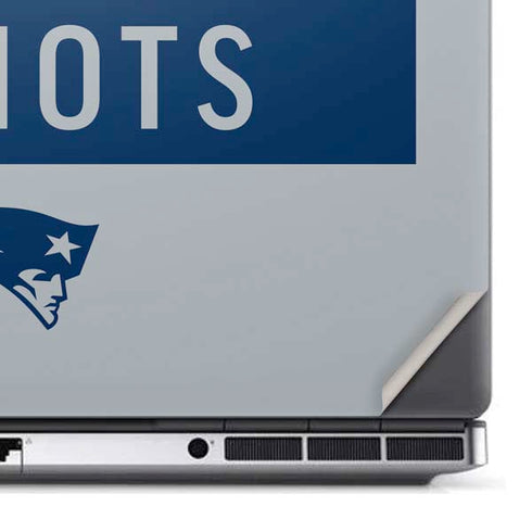 NFL New England Patriots Grey Performance Series Dell Precision Skin