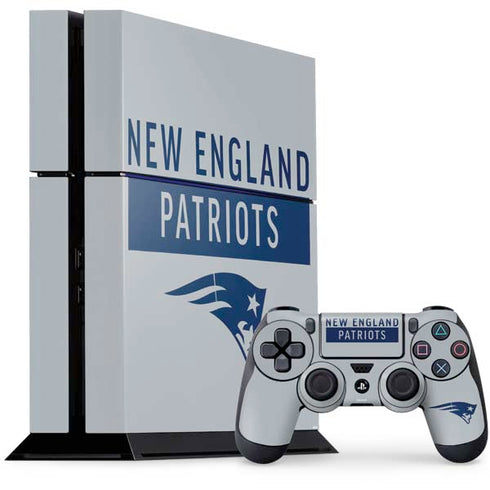 NFL New England Patriots Grey Performance Series PlayStation PS4 Skins