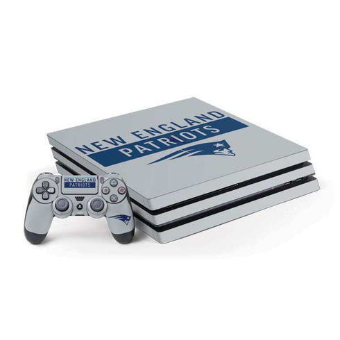NFL New England Patriots Grey Performance Series PlayStation PS4 Skins