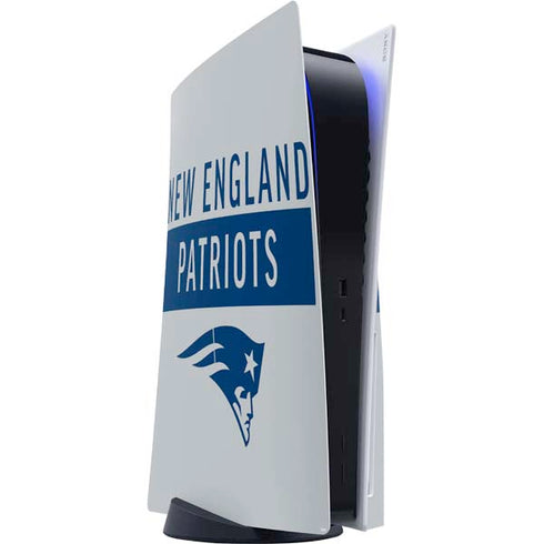NFL New England Patriots Grey Performance Series PlayStation PS5 Skins
