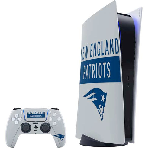 NFL New England Patriots Grey Performance Series PlayStation PS5 Skins