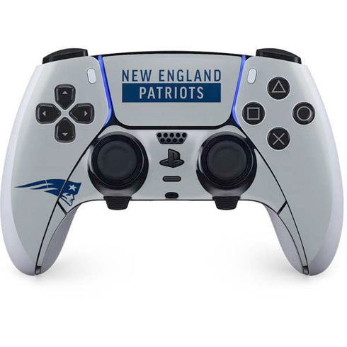 NFL New England Patriots Grey Performance Series PlayStation PS5 Skins