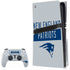 NFL New England Patriots Grey Performance Series PS5 Pro Disk Bundle Skin
