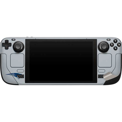 NFL New England Patriots Grey Performance Series Steam Deck Handheld Gaming Computer Skin
