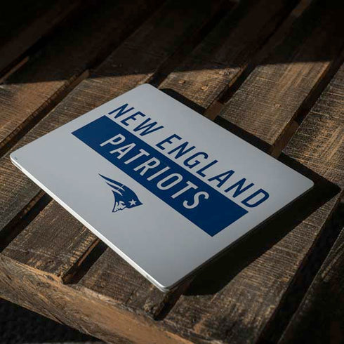 NFL New England Patriots Grey Performance Series Surface Laptop 3 13.5in Skin