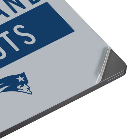 NFL New England Patriots Grey Performance Series Surface Laptop 7 13.8in Skin