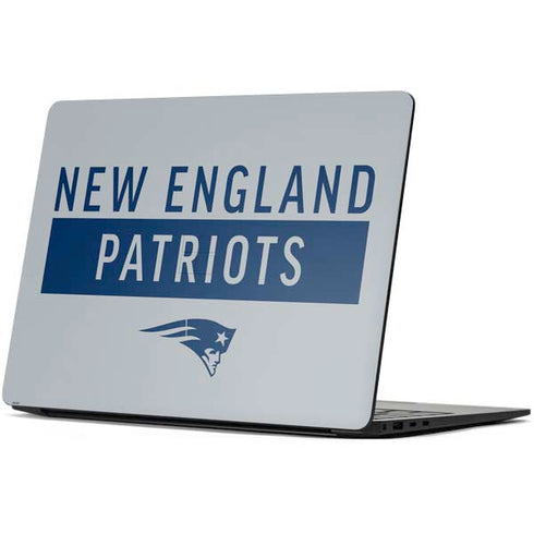 NFL New England Patriots Grey Performance Series Surface Laptop 7 15in Skin