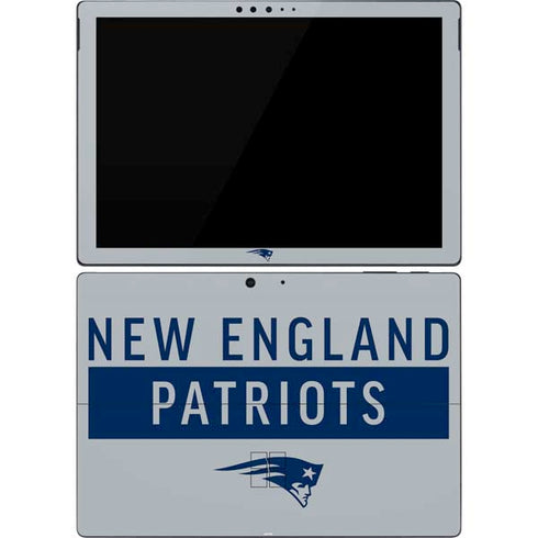 NFL New England Patriots Grey Performance Series Surface Pro 7 Skin