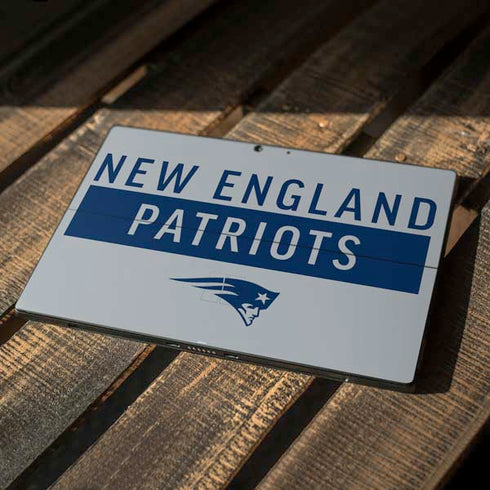 NFL New England Patriots Grey Performance Series Surface Pro 7 Skin