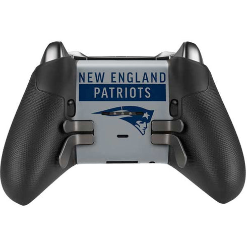 NFL New England Patriots Grey Performance Series Xbox Elite Wireless Controller Series 2 Skin