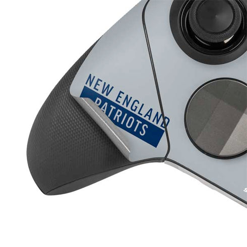 NFL New England Patriots Grey Performance Series Xbox Elite Wireless Controller Series 2 Skin